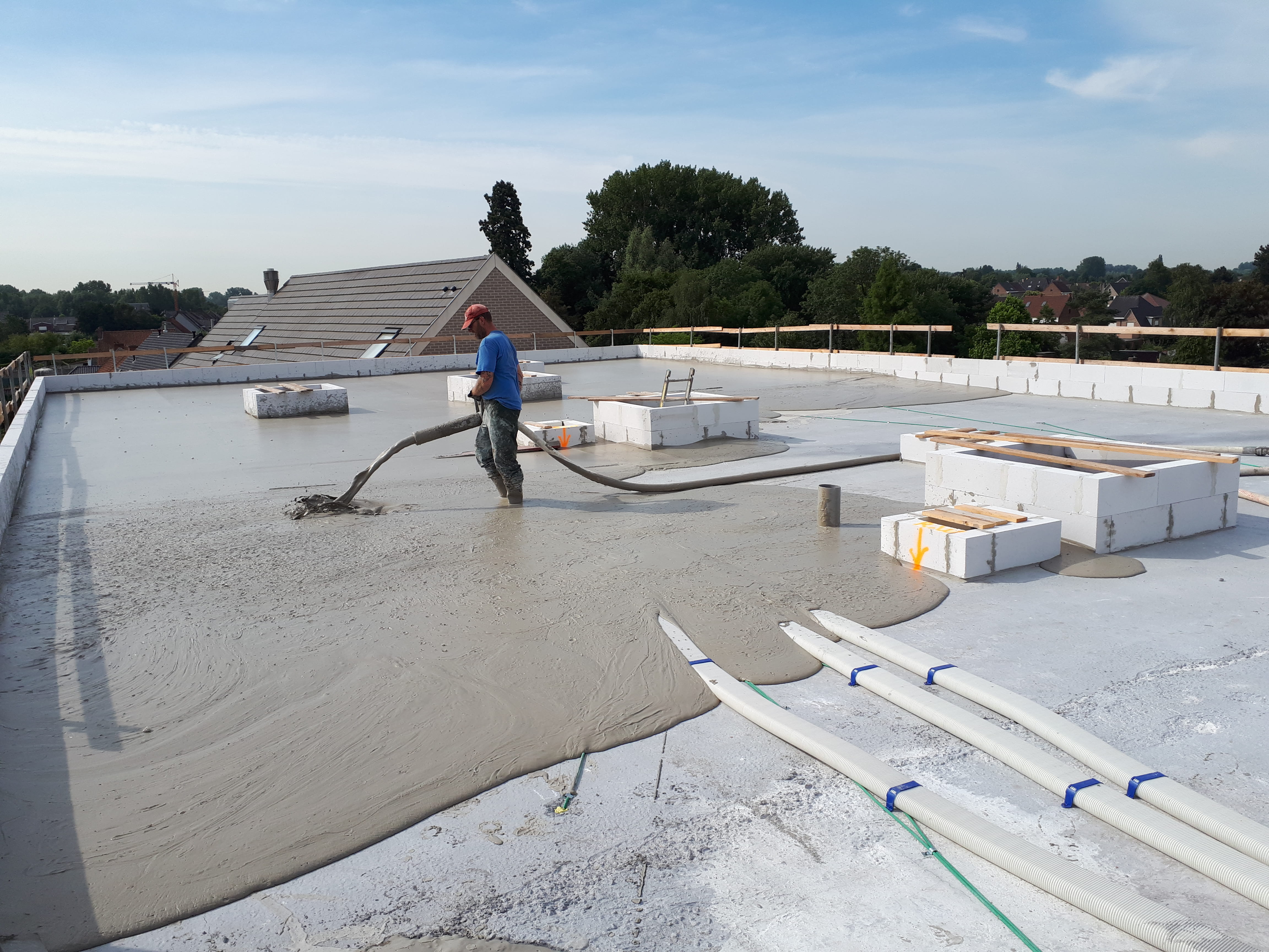 “850 S 1,5N” geplaatst met 1,5 cm/m helling